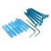 Double -rowing cornice “Left”, 320 cm, twisted, d = 1.6 cm, color silver gloss