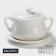 Porcelain broth Magistro "Elegy", 2 items: Boier 450 ml, saucer d = 15.7 cm, white color