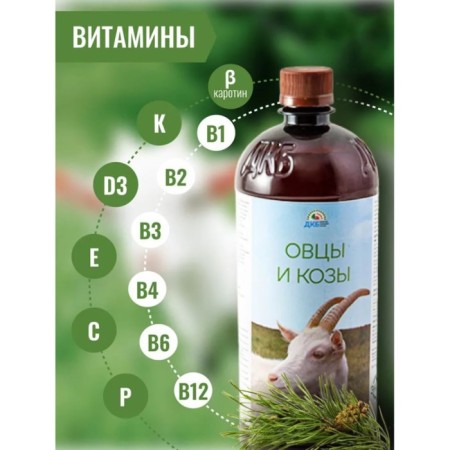 Additive with coniferous concentrate, for feed, 900 ml, "goats and sheep"-3