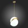 Suspension lamp ST LUCE. SL1164.323.01. Laico. 1x60 watts, E27, 30x30x35 cm, brass color
