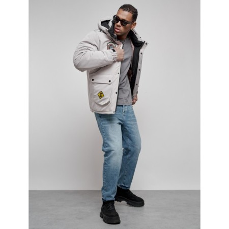 Male jacket, size 48, gray color-19