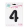 Foil ball 40 "" Number 4 with the crown ", the color is black