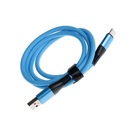 Type -C cable - USB, 5 A, TPE braid, thickened, 1 meter, blue-2
