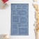 A set of jeans, adhesive, sheet 10 × 18 cm, 10 pcs, the color is light jeans