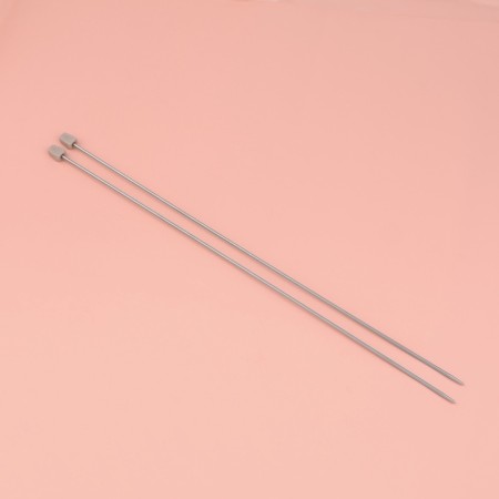 Knitting needles, straight lines, d = 2.5 mm, 35 cm, 2 pcs