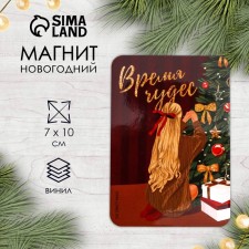 Магнит винил "Время чудес" 7х10 см