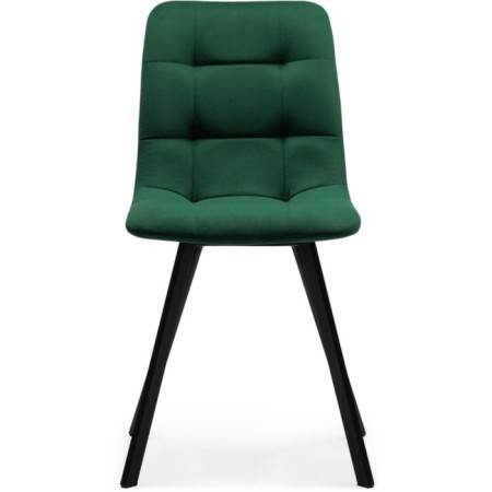 Stool on a metal frame chilli metal/velor, black/green 43.5x50x87.5 cm-1