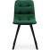 Stool on a metal frame chilli metal/velor, black/green 43.5x50x87.5 cm