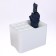 Loader stand, white, 9 round, 6 square, 18 x 26.5 x 18 cm