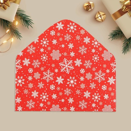 Money envelope "Snowflakes", 16.5 x 8 cm, New Year-5