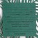 Wedding invitation: carved 16 x 16 cm, (green color)