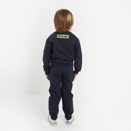 Sweatshirt for a boy, dark blue color, height 110 cm-2