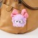 Fluffy on the ring "Masya with a large bow" Lilac 12x8x8 cm
