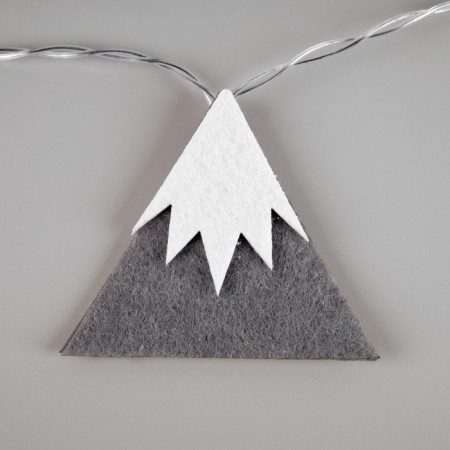 Garland “thread” 1.35 m with nozzles “Eskimo”, IP20, transparent thread, 10 LED, white glow, AAH2-7