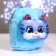 Baby plush backpack for the girl "Kitik", with a pocket, 22 × 17 cm