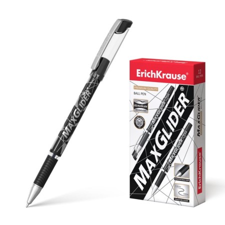 Ballic handle Erich Krause Maxglider, Ultra Glide, Supercomfortable Letter, Black Core