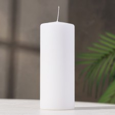 Candle - cylinder, 8x20 cm, 90 hours, 795 g, white