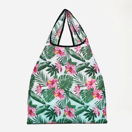 Household bag without fastening, blue/green color-2