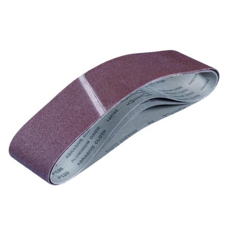 A set of grinding tapes KWB, 914x100 mm, granularity K60/K80/K120, for TC-SUS 400, 3 pcs.