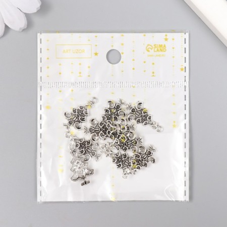 Decor for creativity Metal "Emergency Christmas tree" silver 2x1 cm-5