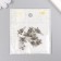 Decor for creativity Metal "Emergency Christmas tree" silver 2x1 cm