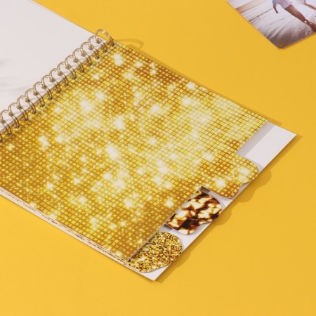 Photo album on spirals 20 sheets "My zoloto" volumetric element + 4 tabs 24x24 cm-4