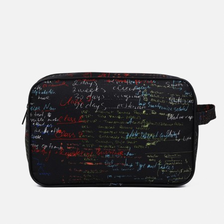 Lightning cosmetic bag, external pocket, black color-1