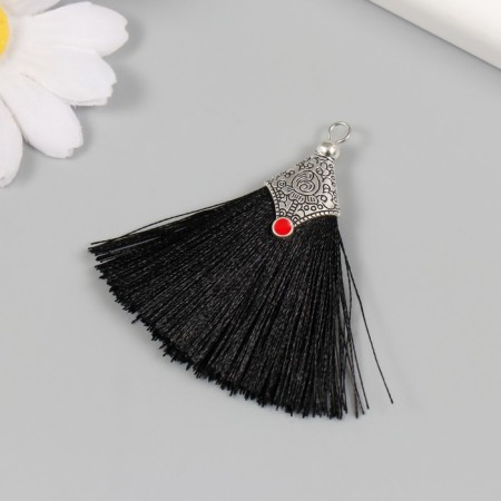 Decor for creativity Textile "Brush East" Black set 2 pcs 1.6x4.5 cm-1