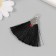 Decor for creativity Textile "Brush East" Black set 2 pcs 1.6x4.5 cm