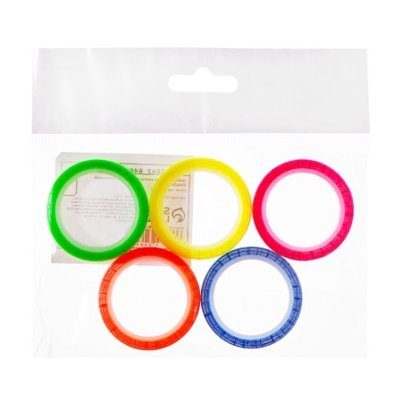Set 5 pieces of textual adhesive tape 6mm x 5m, 5 colors fluor-3