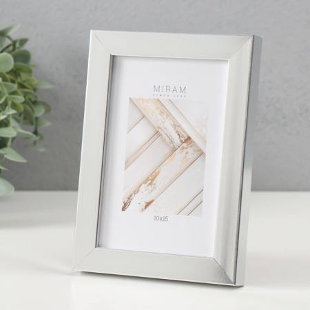 Photo frame Plastic Gallery 10x15 cm, 641822-4, silver (plastic screen)-1