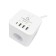 Network filter Cablexpert Cube Cube-3-CU3-W-1.5, 3P, 10A, 1XTYPE-C PD, 3XUSB, 1.5m, Ur. 4+ 1030904
