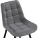 Chairs on the metal frame Chelsea Metal/velor, black/dark gray 50x60x80 cm
