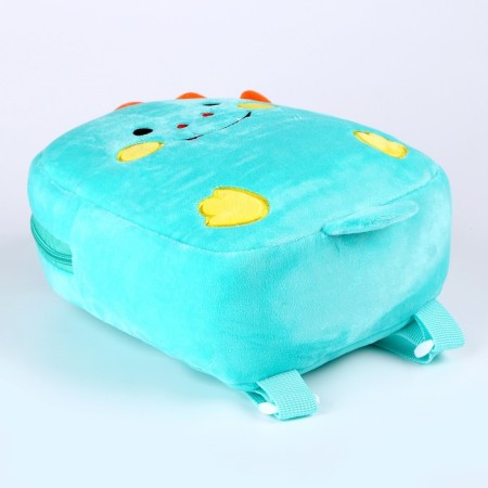 Dino backpack, turquoise color-3