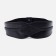 Women's belt on buttons, width 8 cm, black color