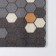Rug -shaped muddy shares "Gamma", 50 × 80 cm, color gray color