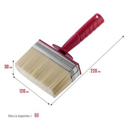 Brush Maclovice Stayer Universal 01824-12, light bristles, plastic case, 3x12 cm-2