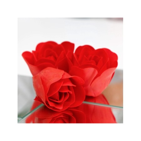 Soap roses, red, set of 9 pcs.-6