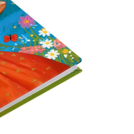 Notebook A6, 64 sheets in the Code "Summer", solid cover, matte lamination, glitter, block 65g/m2-3