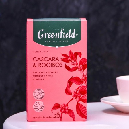 Tea Greenfield Natural Tisane Tisane Cascara and Rooibos, 20 PAK*1.8 g-1