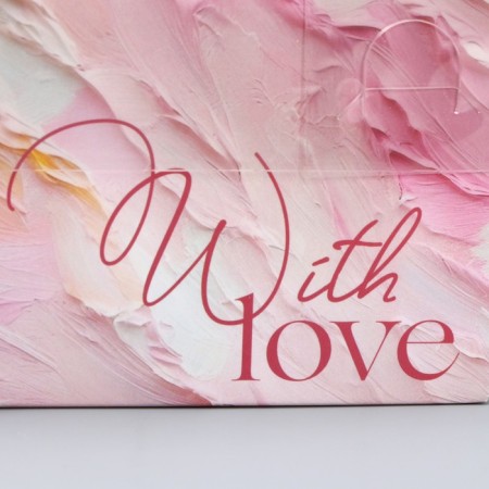 Capcake box, confectionery packaging, 2 cells “only love”, 16 x 8 x 7.5 cm-2