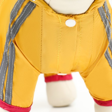Combiason for dogs, demi-season, size L (DS 28-30, OG 43-45, Osh 31-33 cm), yellow-9