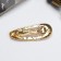 Clothing machine for hair "Liberti Lava" Invisible, 2.5x7 cm, gold