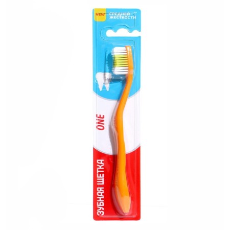 Rendall One toothbrush, average stiffness, mix, 1 pc.-1