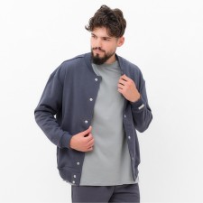 Male sweatshirt (bomber) mist men’s casual size 50, graphite