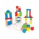 The designer is wooden, colored, 50 elements