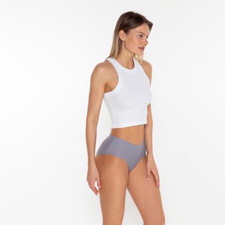 Panties female slips are seamless, dark gray color, size 52 (2xl)-3