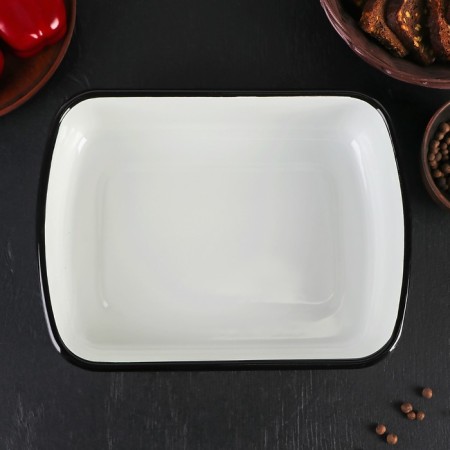 Metal container with a lid, 2.5 l, dree mix, white color-2