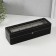 The casket to the leatherette to the clock 6 "Black" branches 9.5x30.5x8 cm