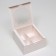 Box for 4 cakes, white, 16 x 16 x 8